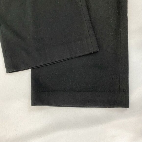 RAG & BONE BLACK WOOL BLEND HIGH RISE WIDE CROP LEG TROUSERS - 10 - Picture 8 of 10